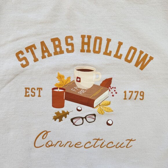 Gilmore Girls Stars Hollow Crewneck Sweatshirt Cute Cozy Academia School Fall - Picture 4 of 8